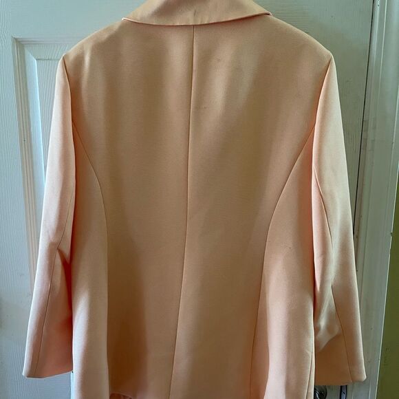 NWT Chad Stevens Two piece suit Blazer & skirt golden orange SZ16 ,100%polyester - Picture 7 of 15
